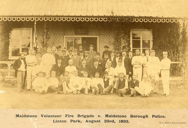 Maidstone Fire Brigade v Maidstone Borough Police at Linton Park, 23 August 1893.